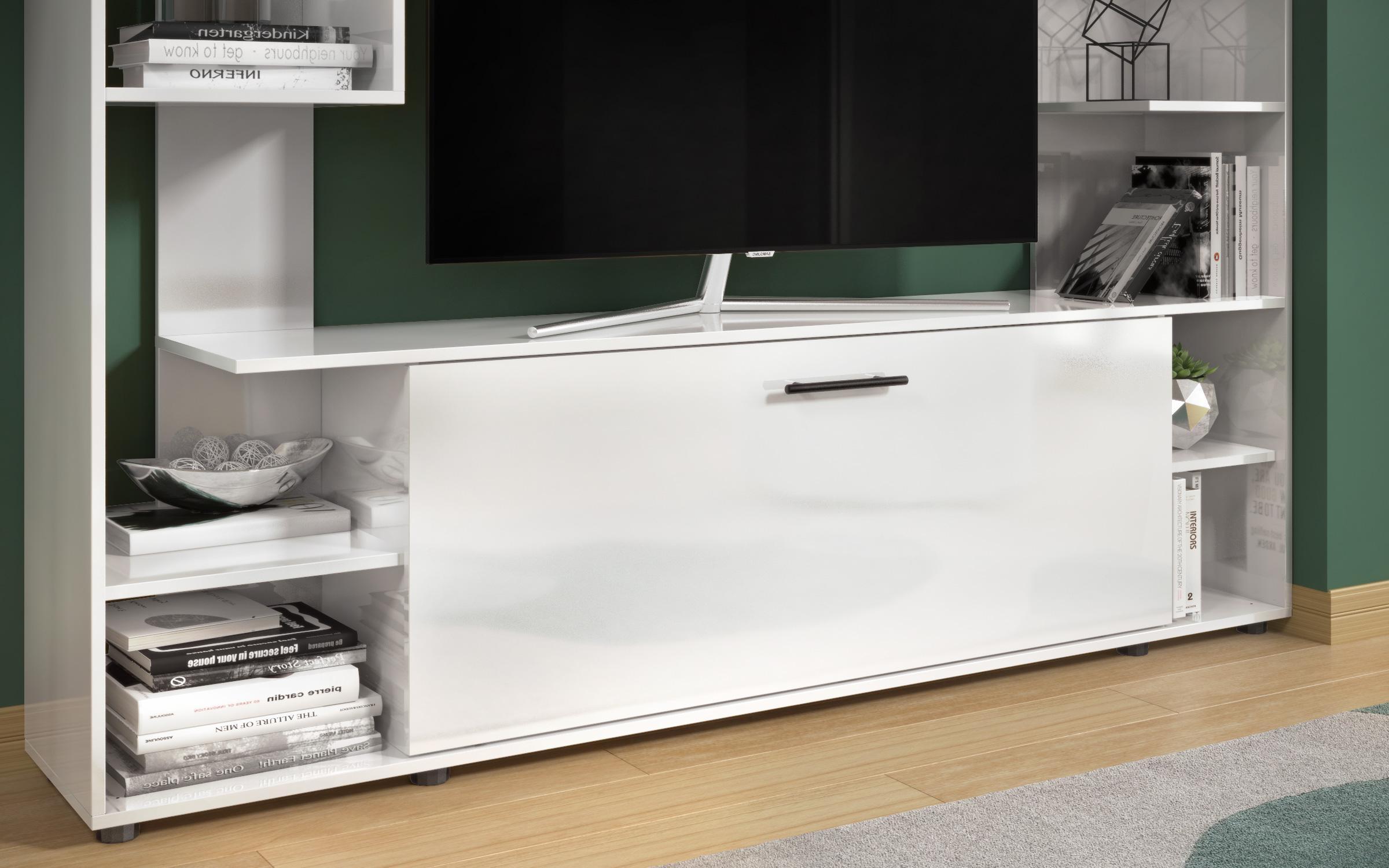 Shelf unit Linor, white gloss  6