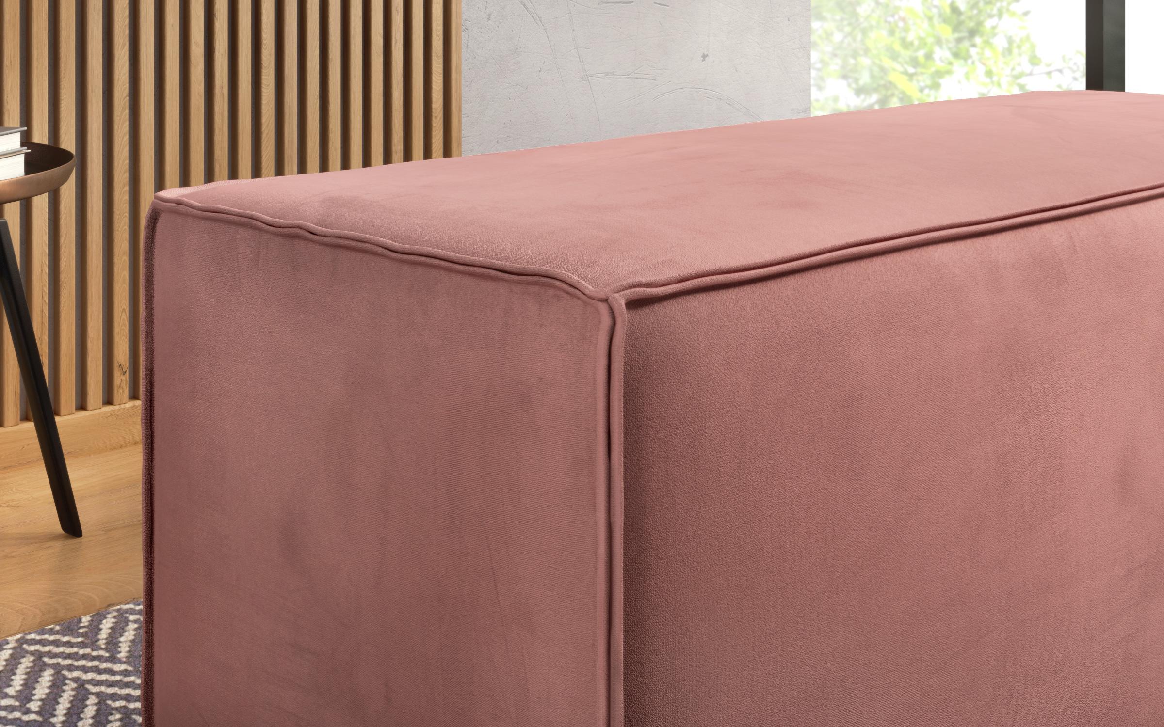 Ottoman Maretta L, dark pink  3