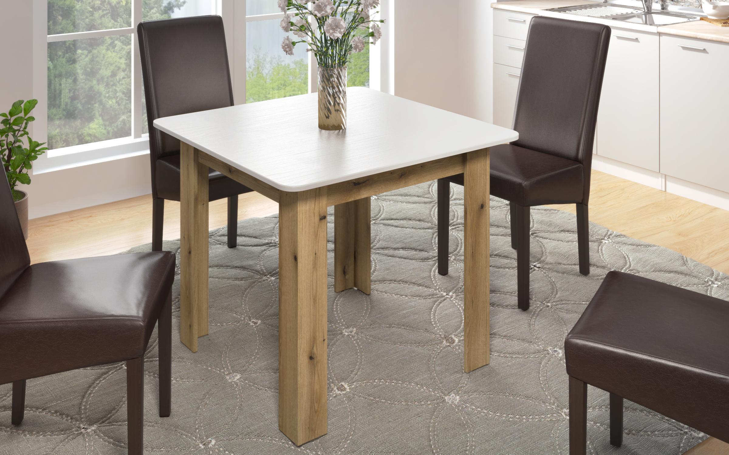 Dining table Marrie, Evoke oak + Aspen white  5