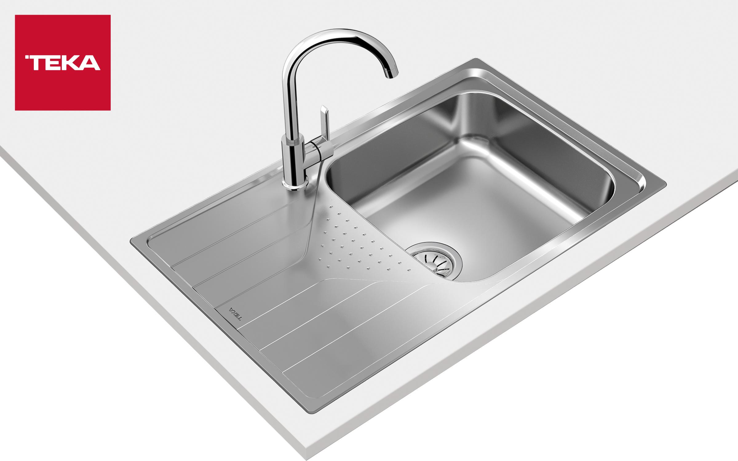 Built-in sink TEKA Universe 50 T-XP 1B 1D MAX, chrome  7