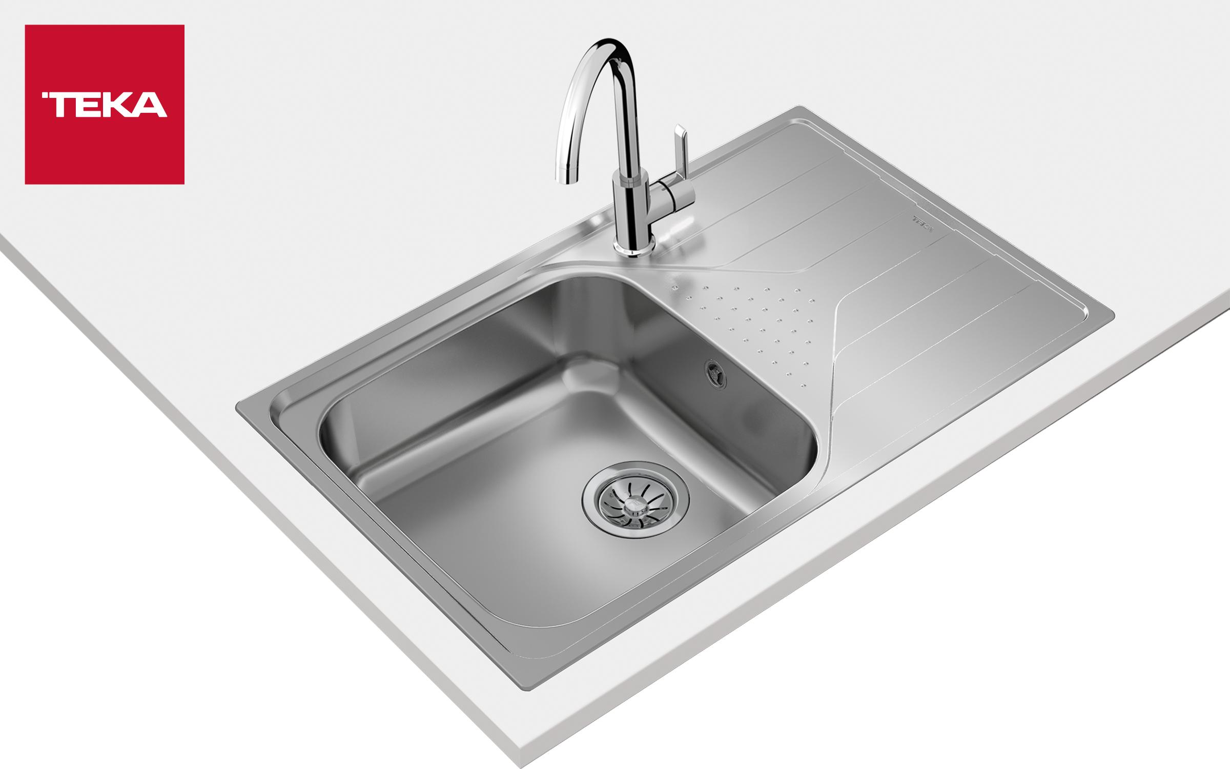 Built-in sink TEKA Universe 50 T-XP 1B 1D MAX, chrome  8