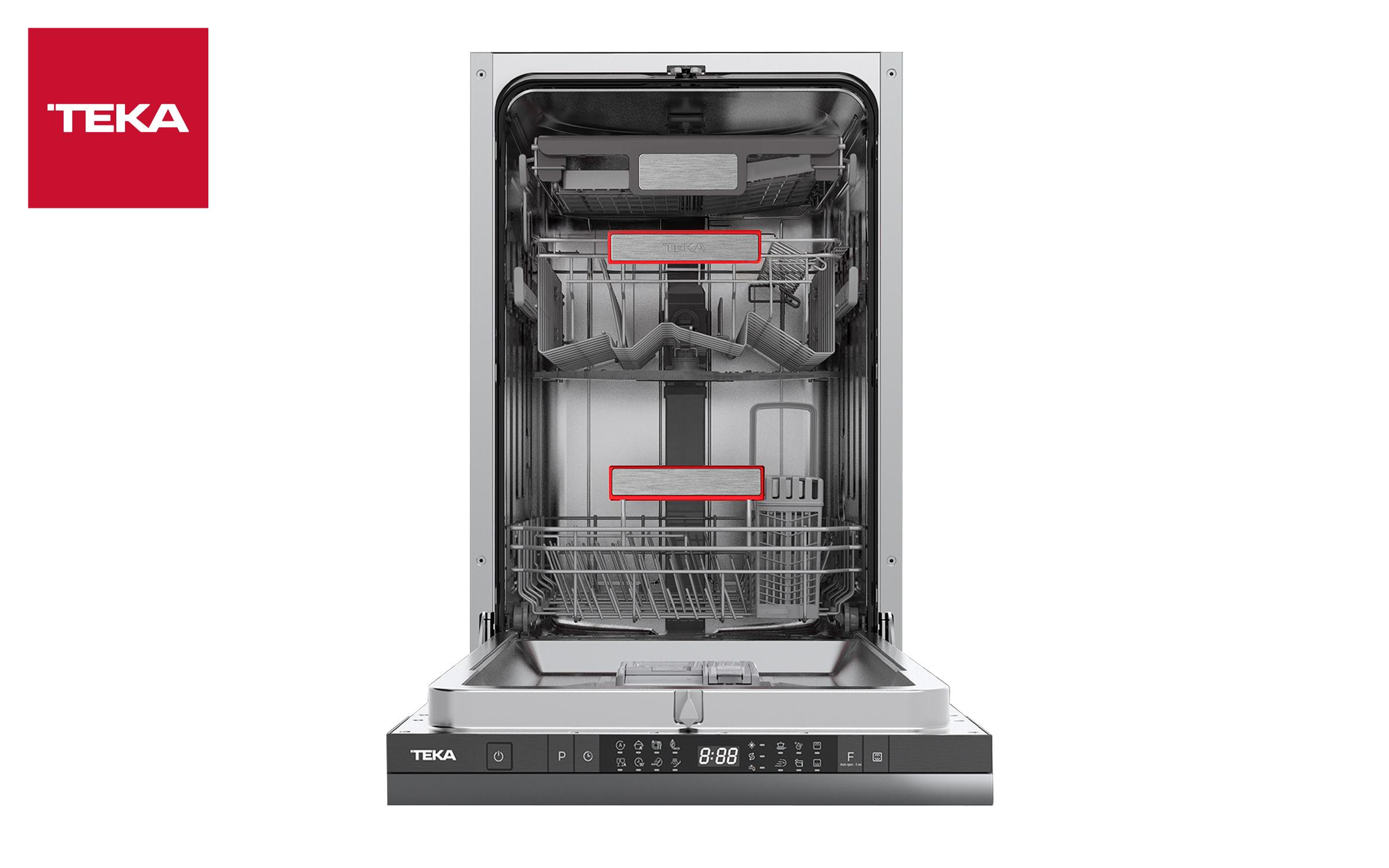 Built-in dishwasher TEKA DFI 74860, black  2