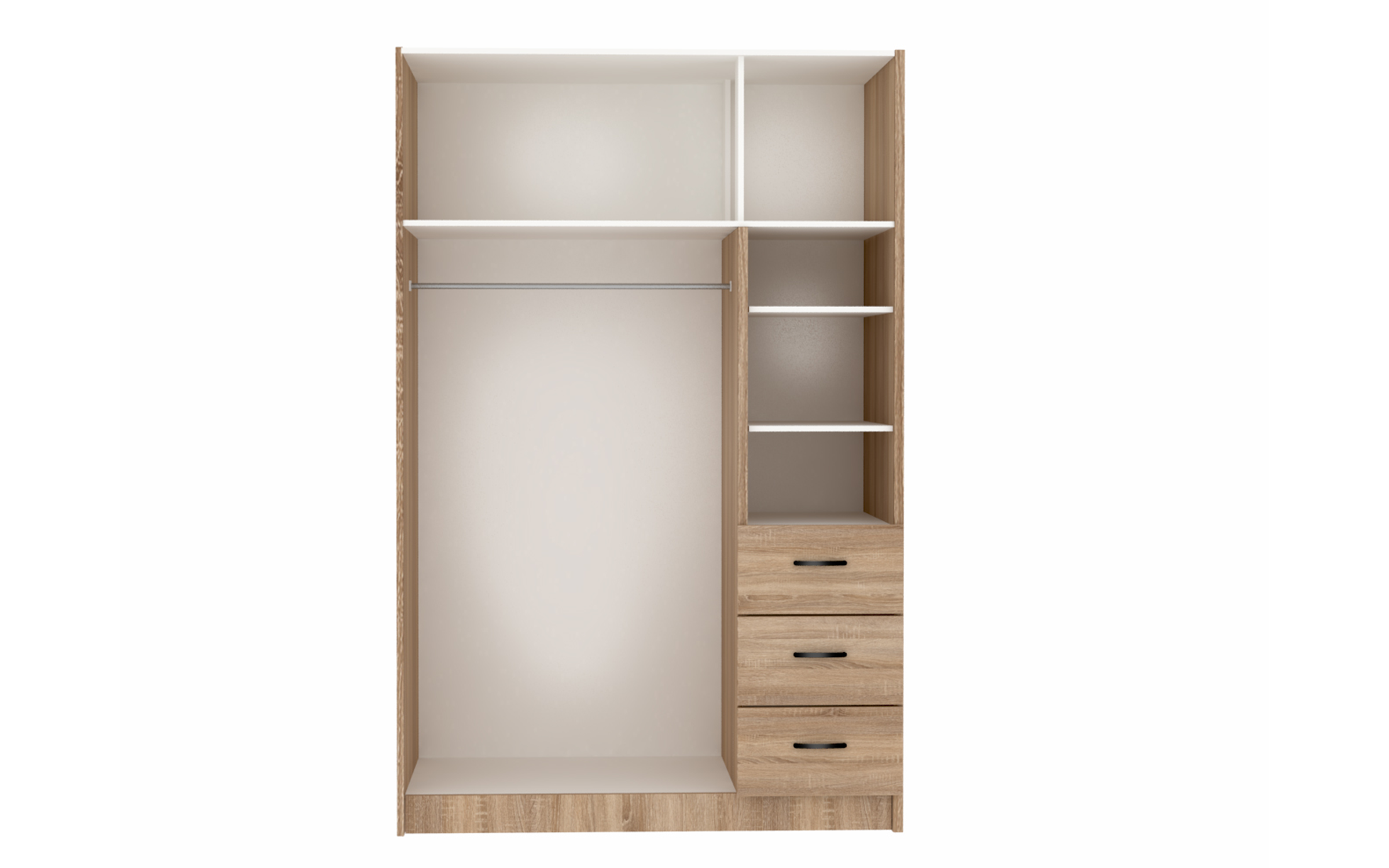 Bedroom furniture set for mattress 160/200 Vento, Natural oak  6