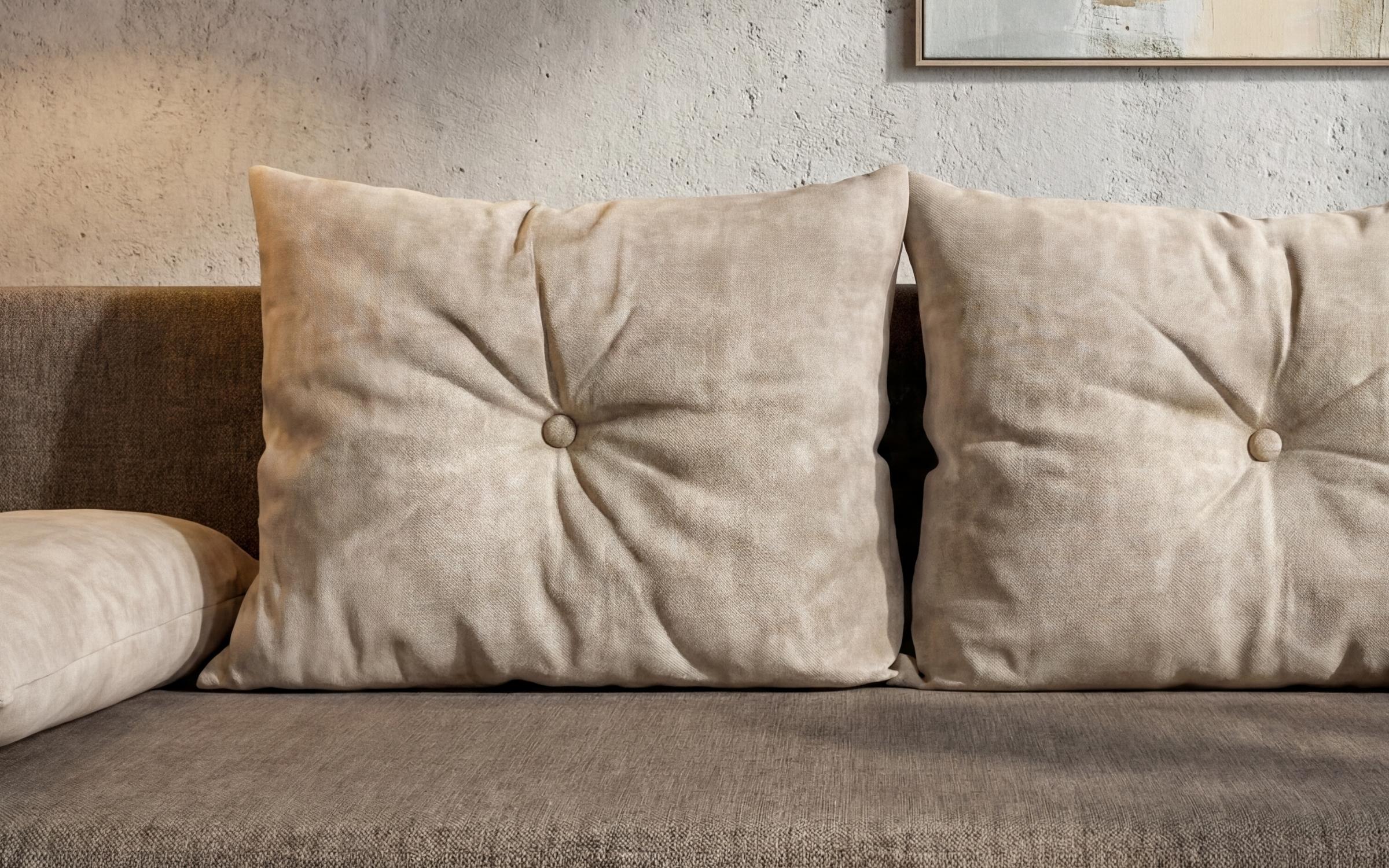 Extendable sofa Victorio, dark beige + beige  6