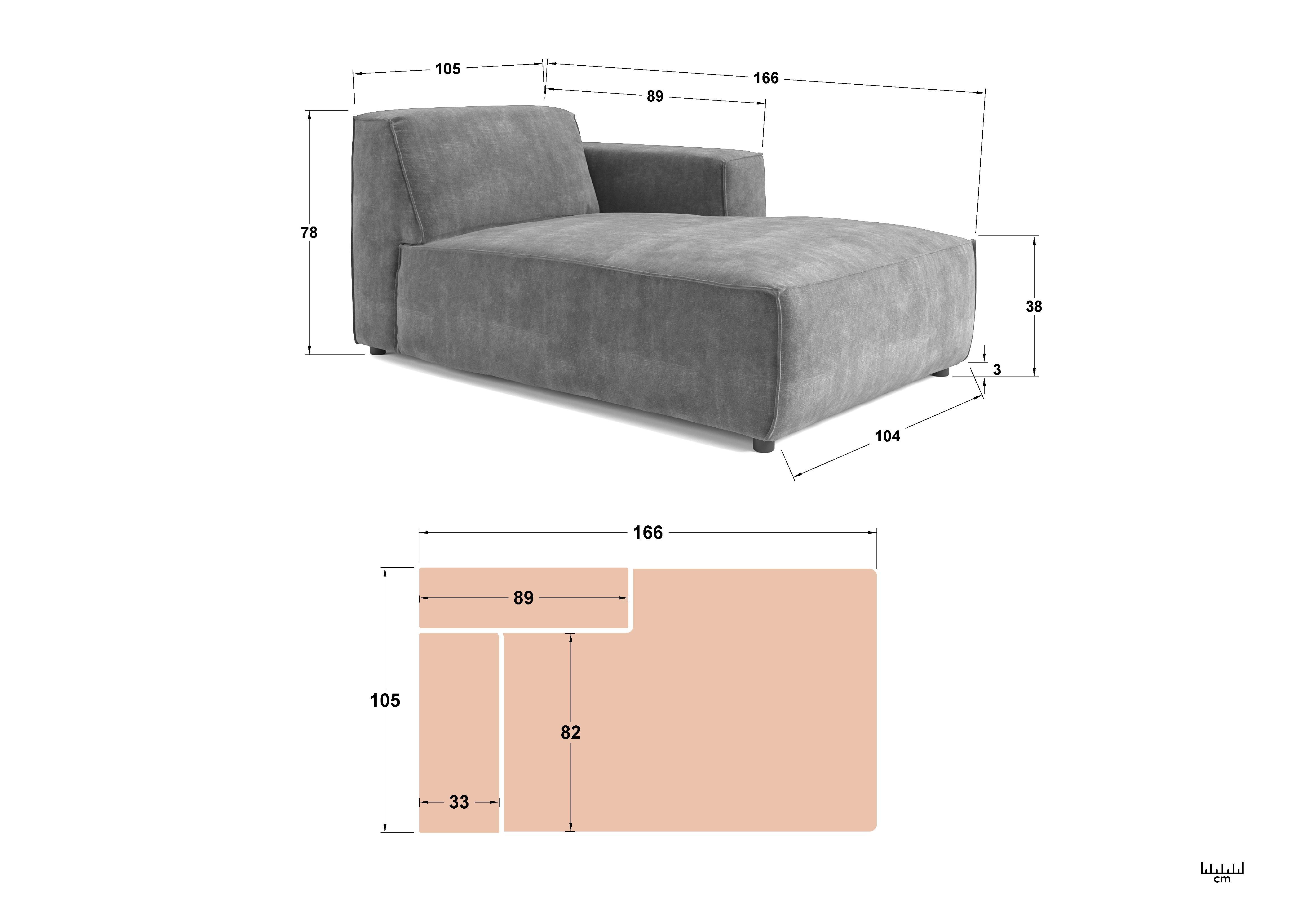 Modular sofa Verso, dark green  6