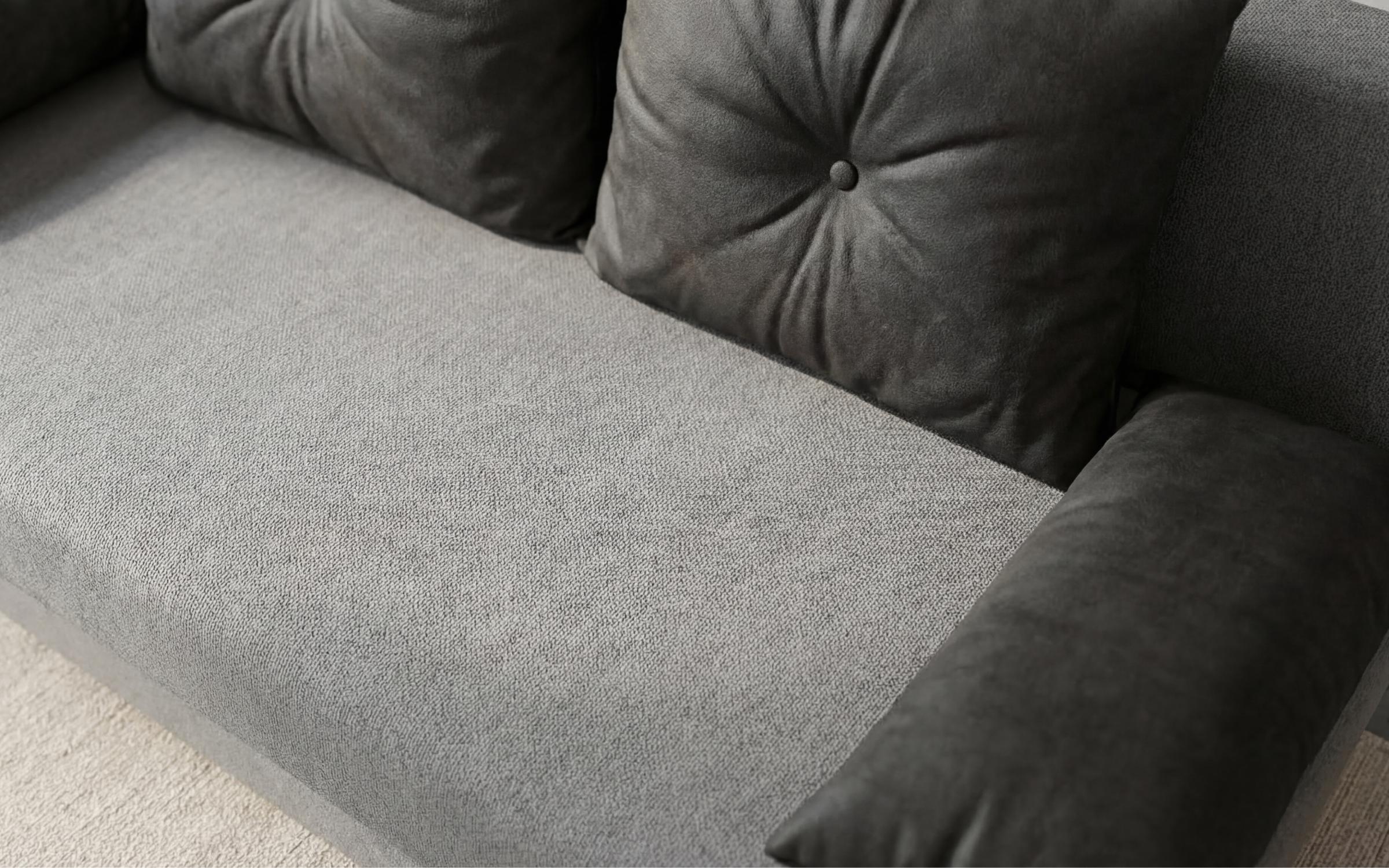 Extendable sofa Victorio, grey + dark grey  5