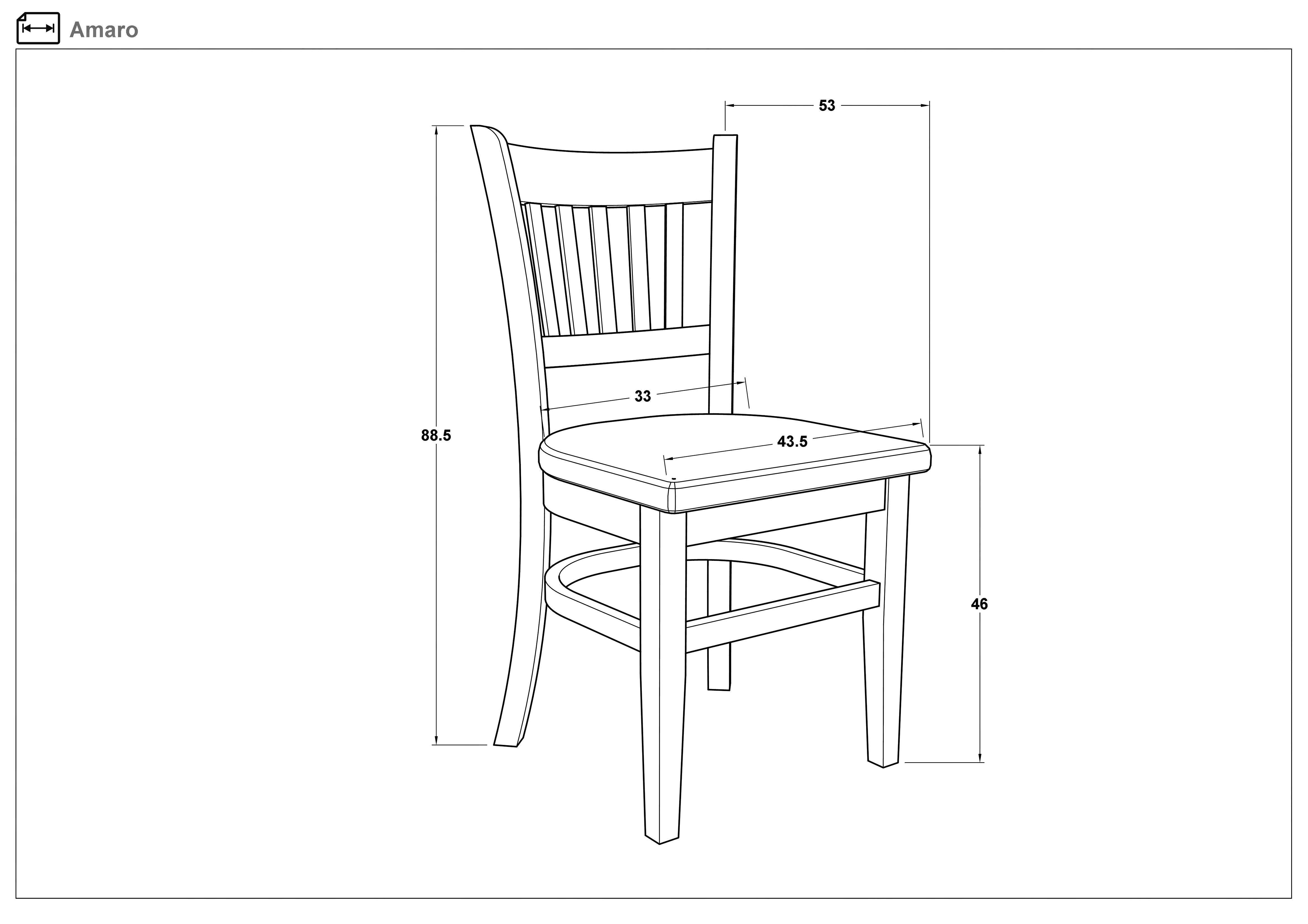 Dining chair Amaro, cherry with beige seat  2