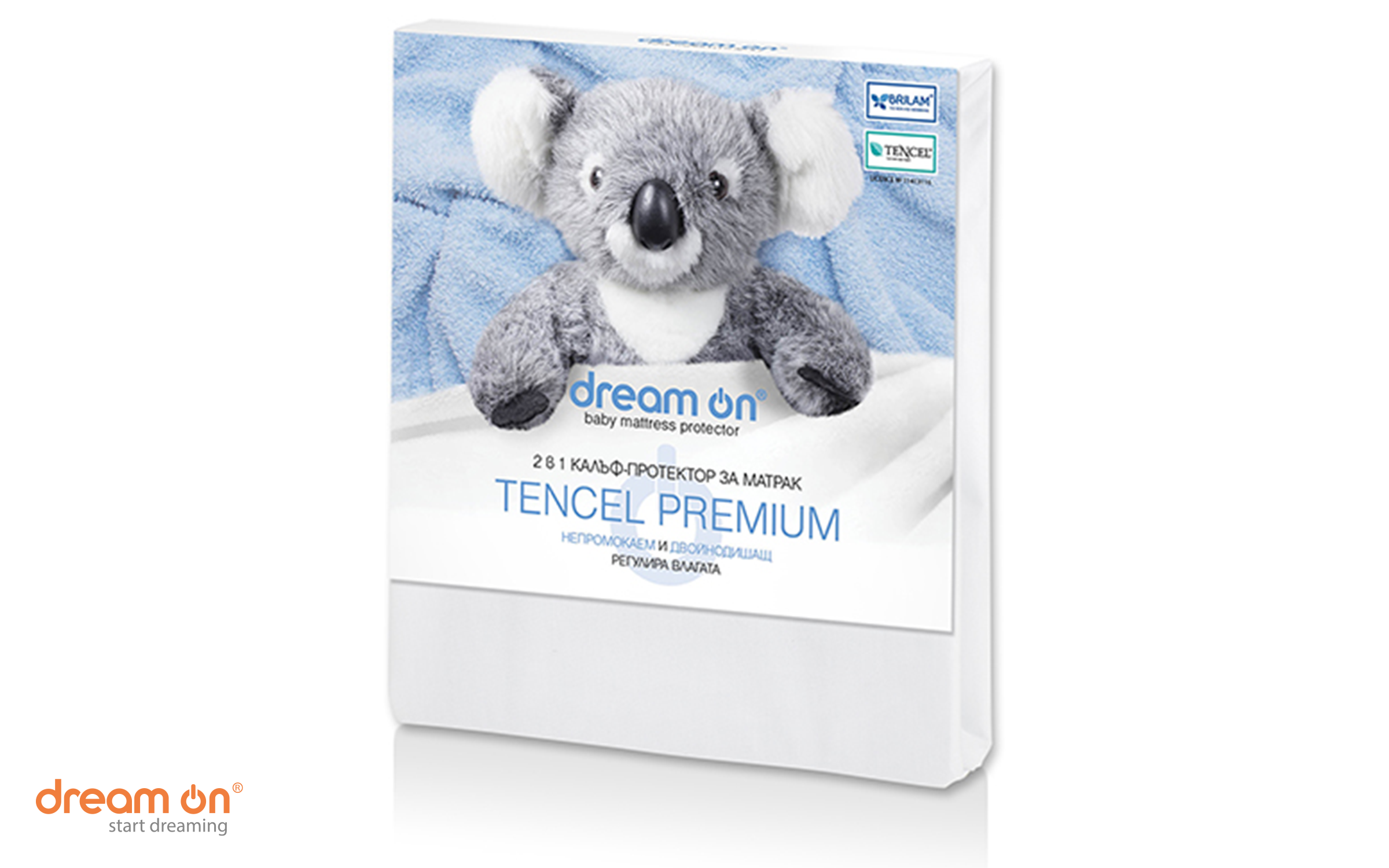Mattress protector 70/140 Premium Tencel, white  2