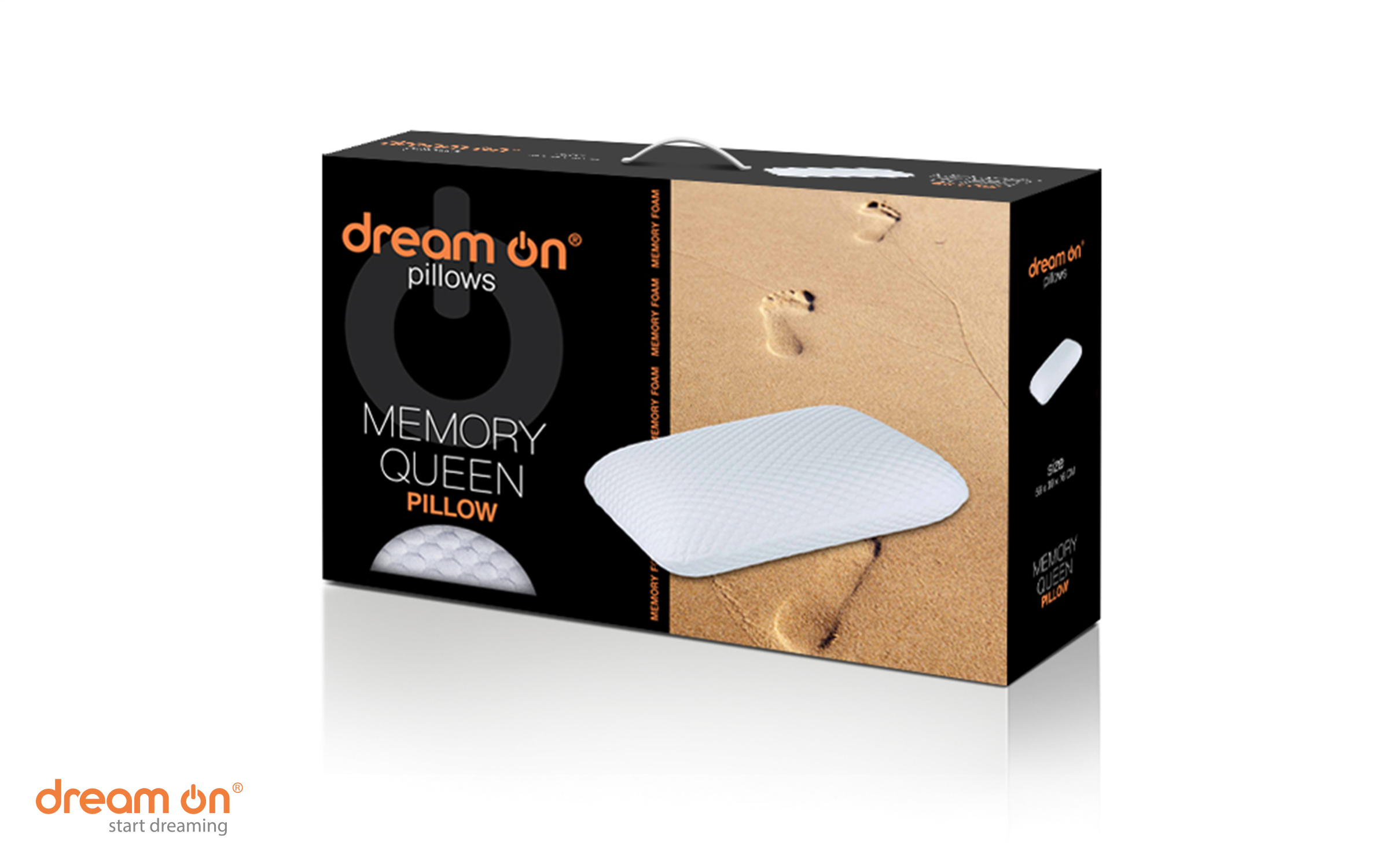 Pillow 59/39 Memory Queen, white  4