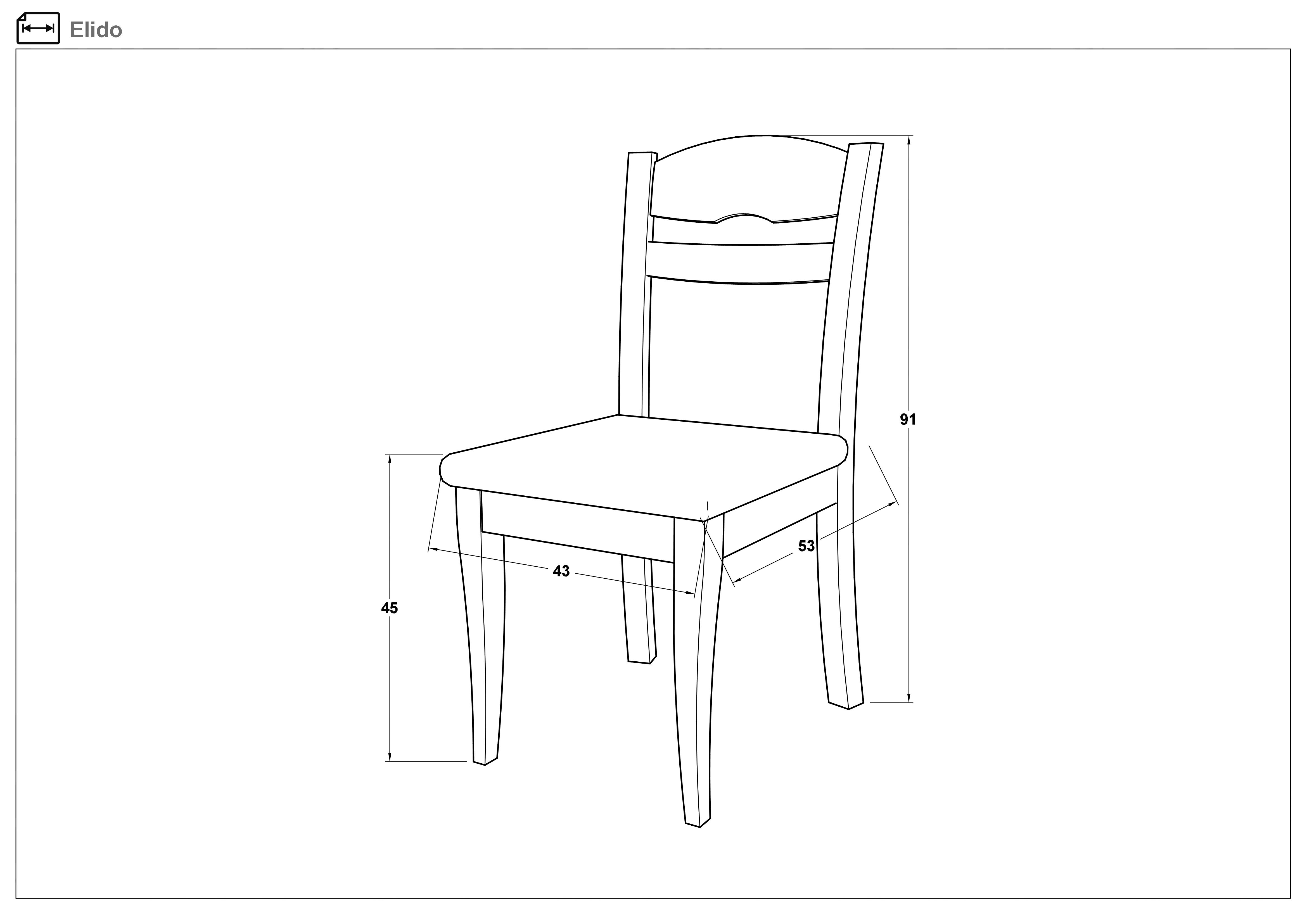 Dining chair Elido, beech with grey seat  2