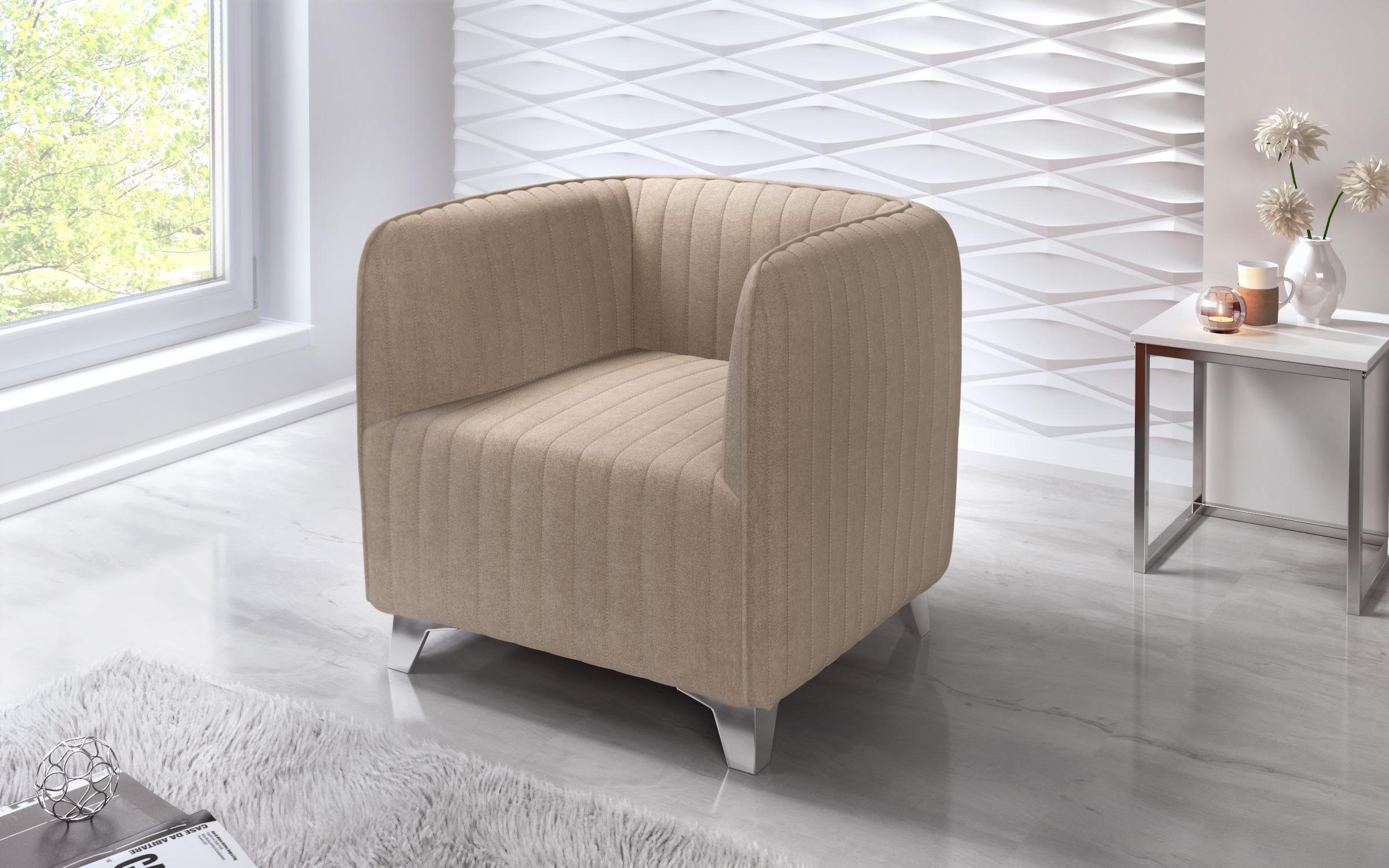 Armchair Macao, dark beige  5