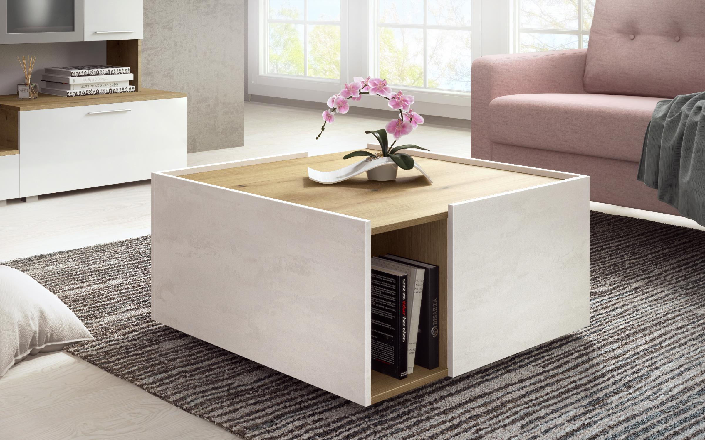 Living room set Modus, grey + Silk + Evoke oak  3