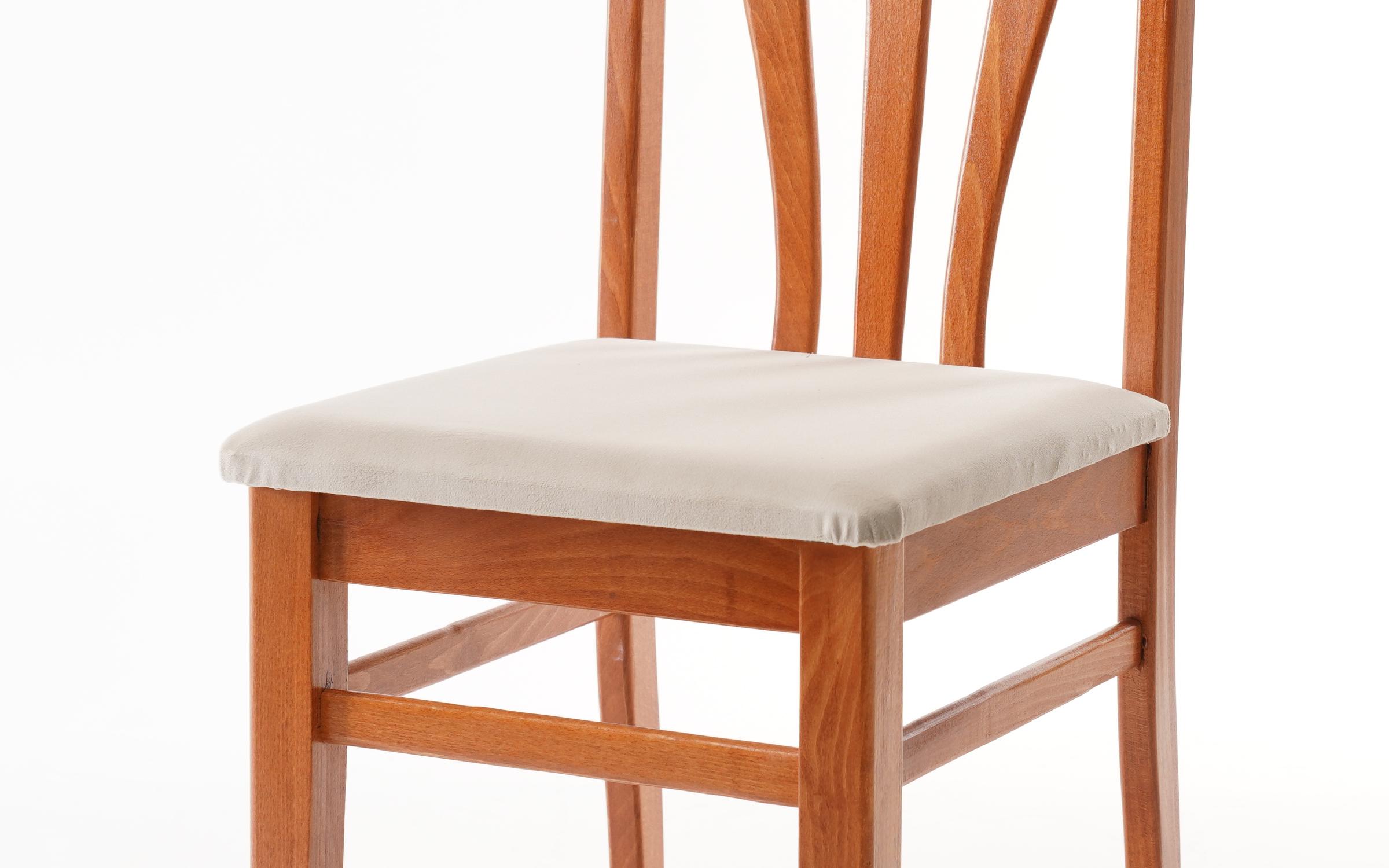 Dining chair Ardon, cherry with beige seat  3