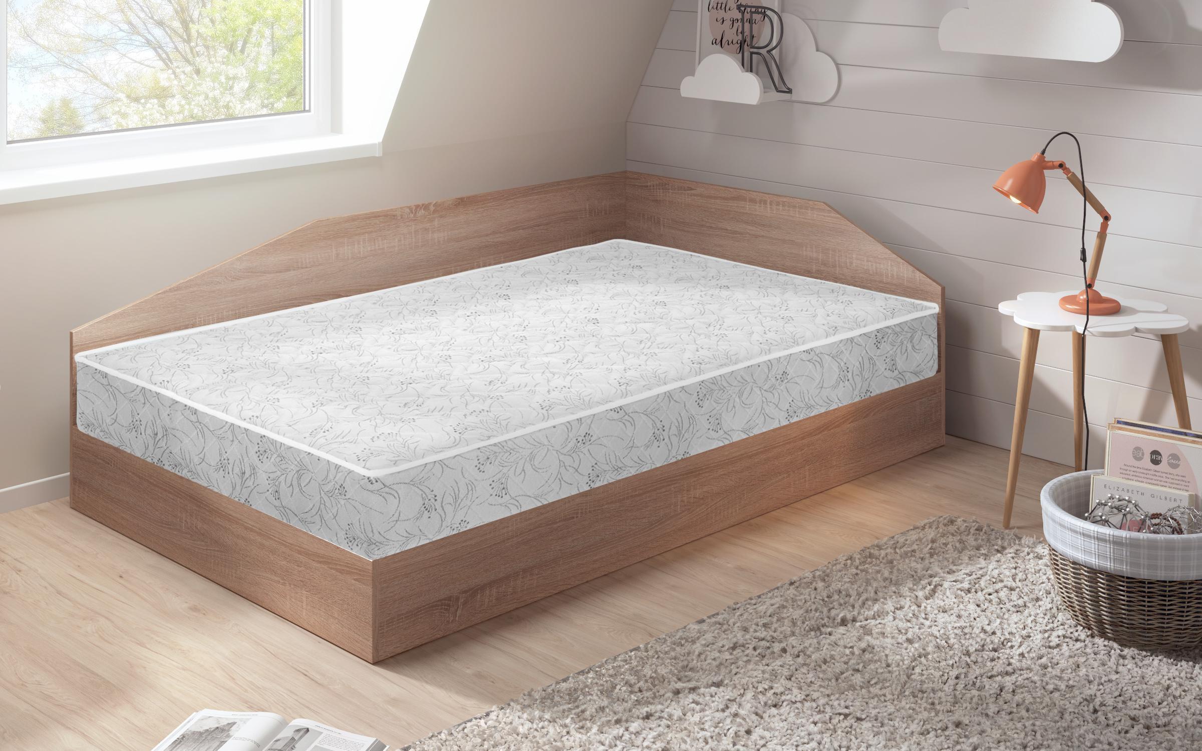 Bed with mechanism for mattress 120/190 Ralitsa, Sonoma oak  3