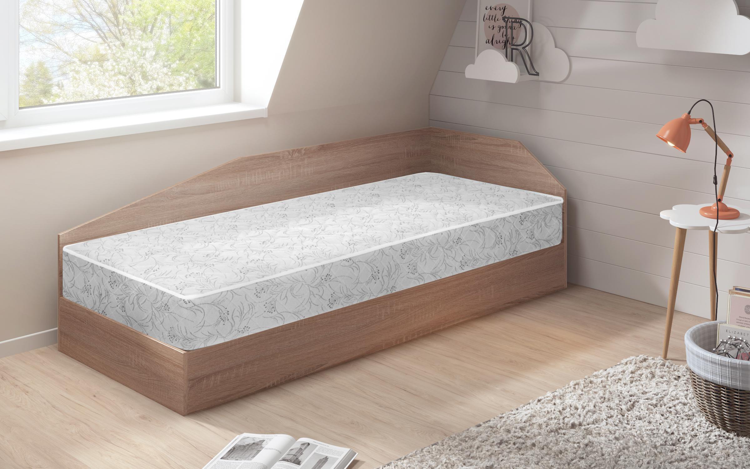 Bed 82/190 Ralitsa + mattress, Sonoma oak  3