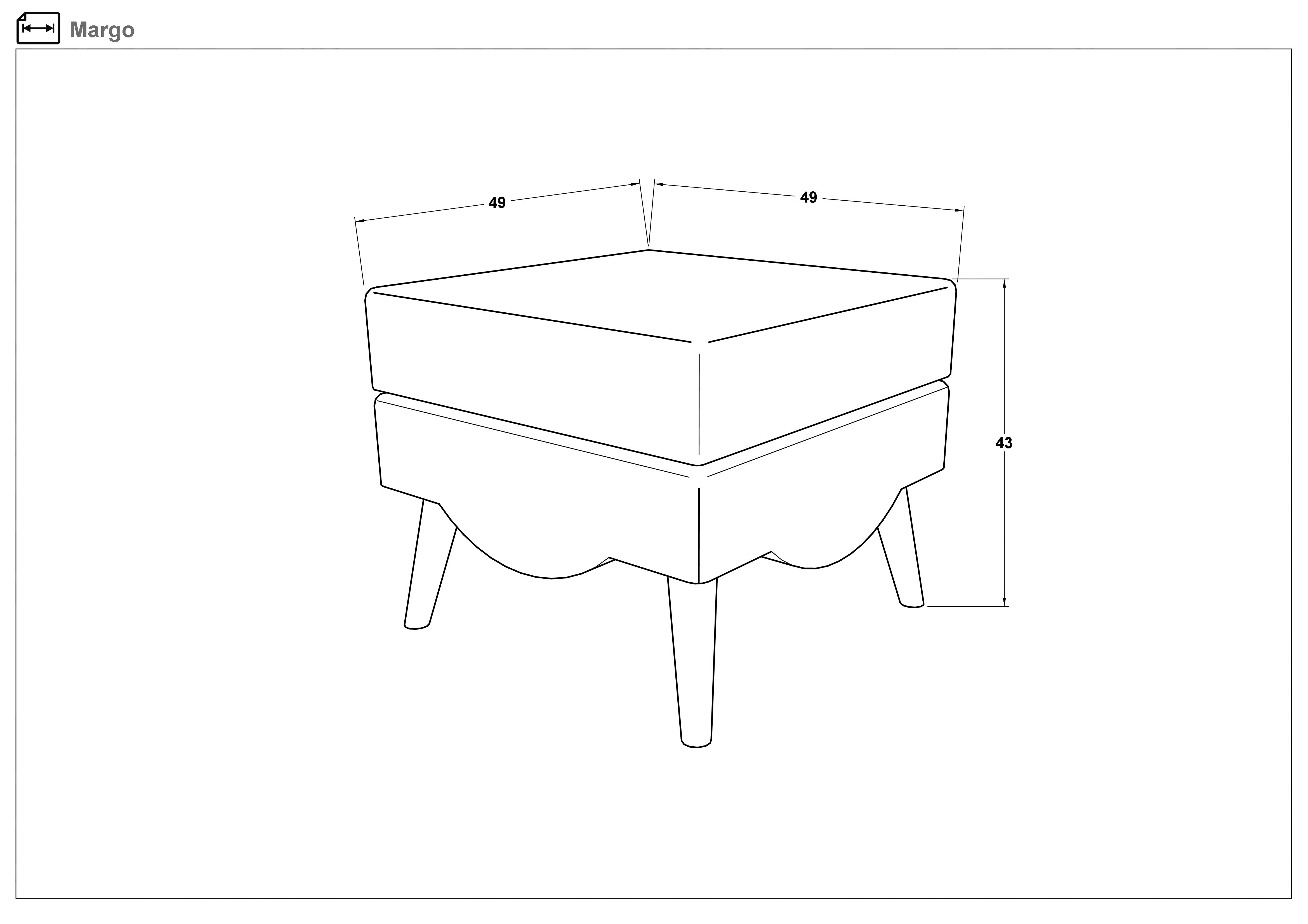 Ottoman Margo, beige  2
