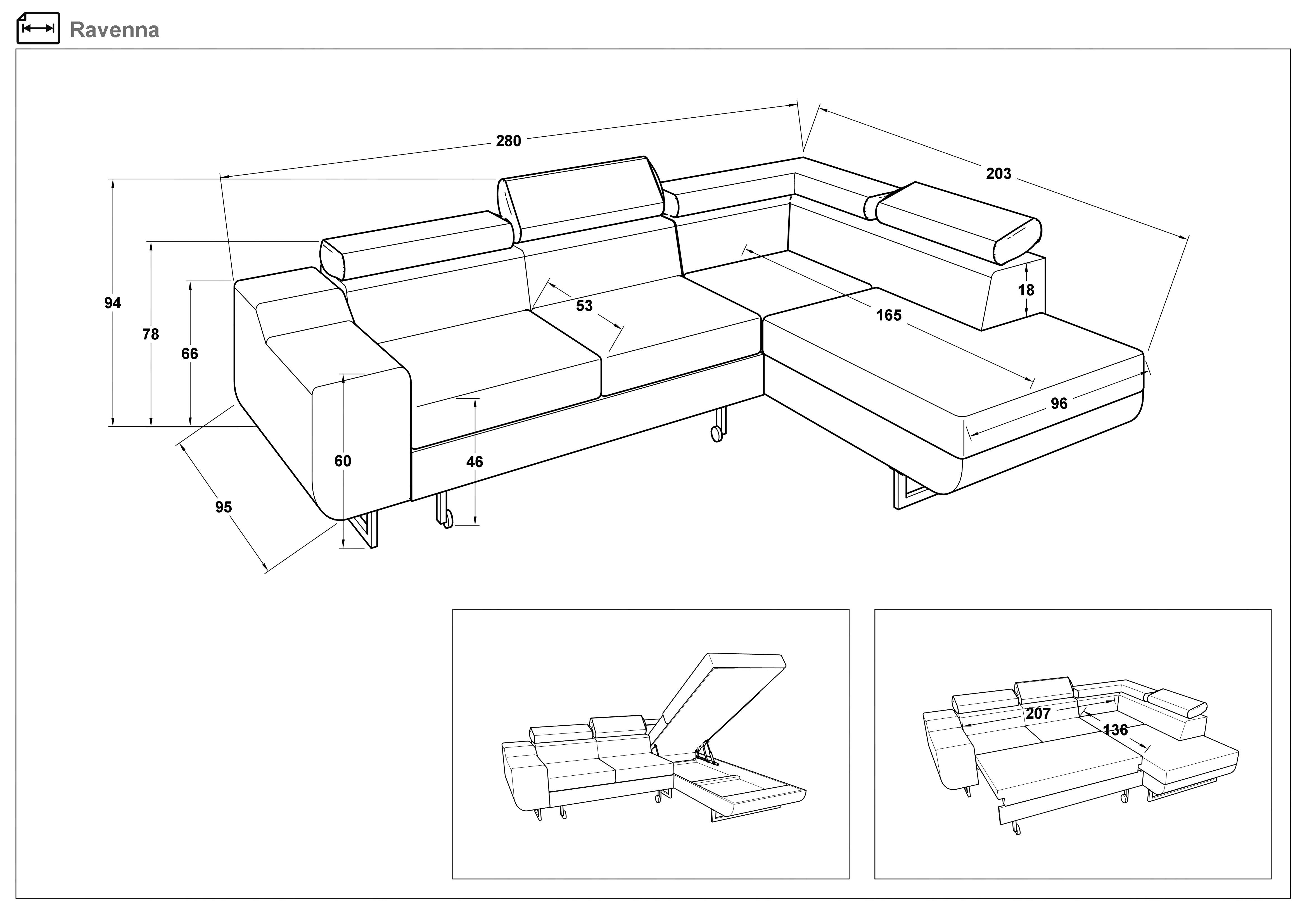 Extendable corner sofa Ravena, light beige  2