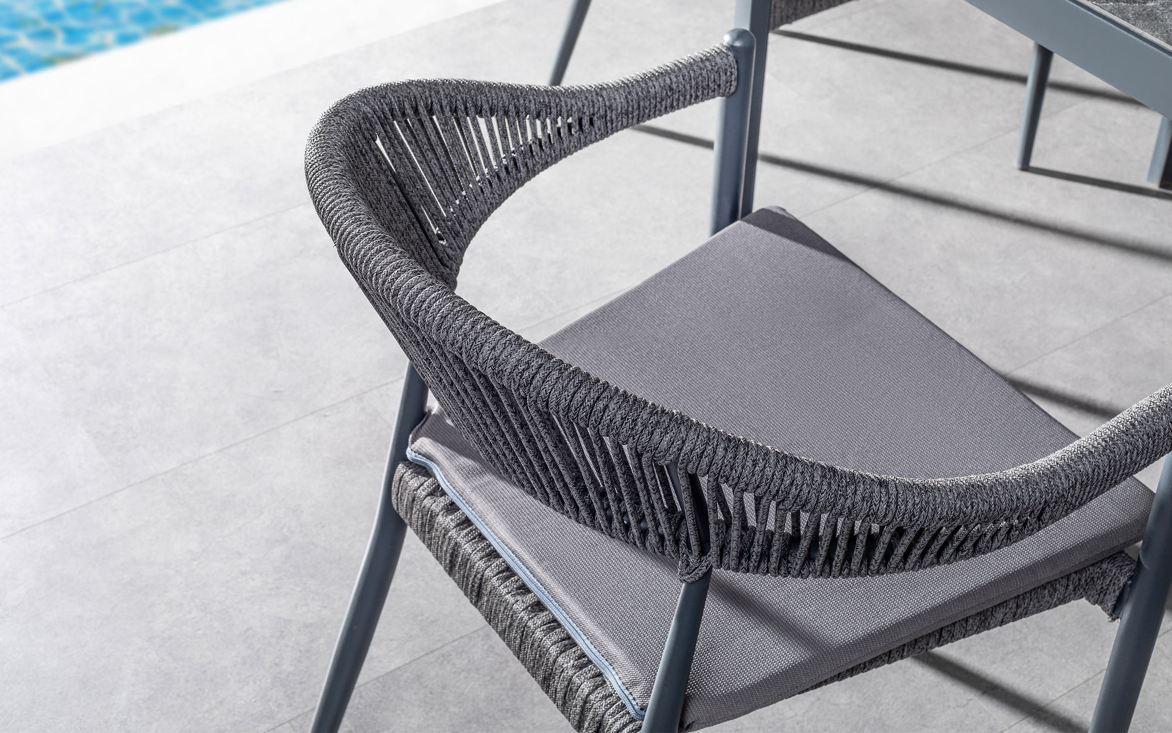 Garden chair Rita, anthracite  3