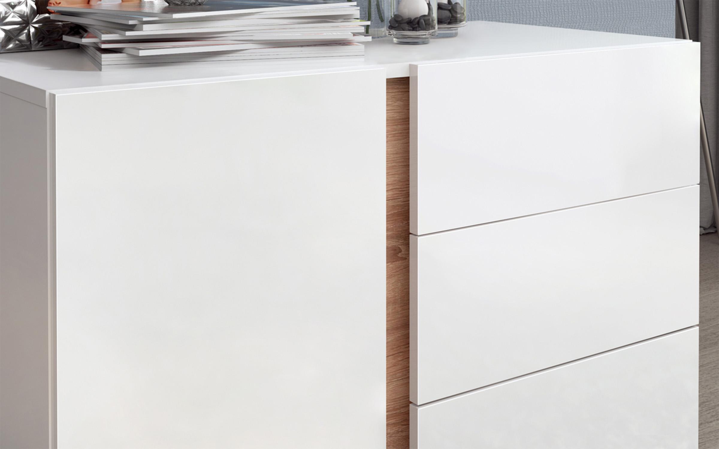 Dresser Omonia M, white + Sonoma oak  4