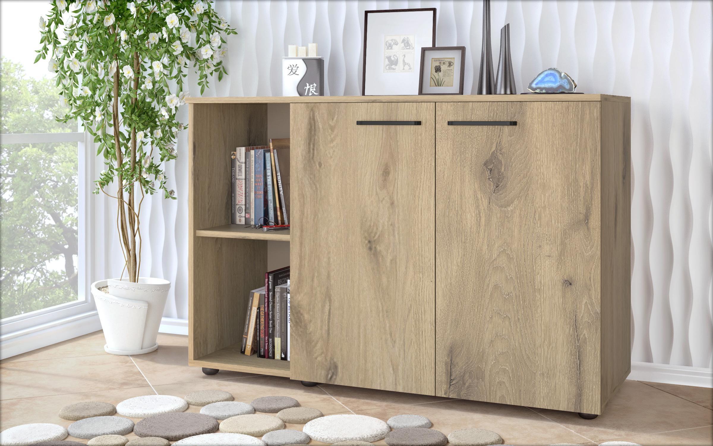 Cabinet Veron L, light Scandinavian oak  1