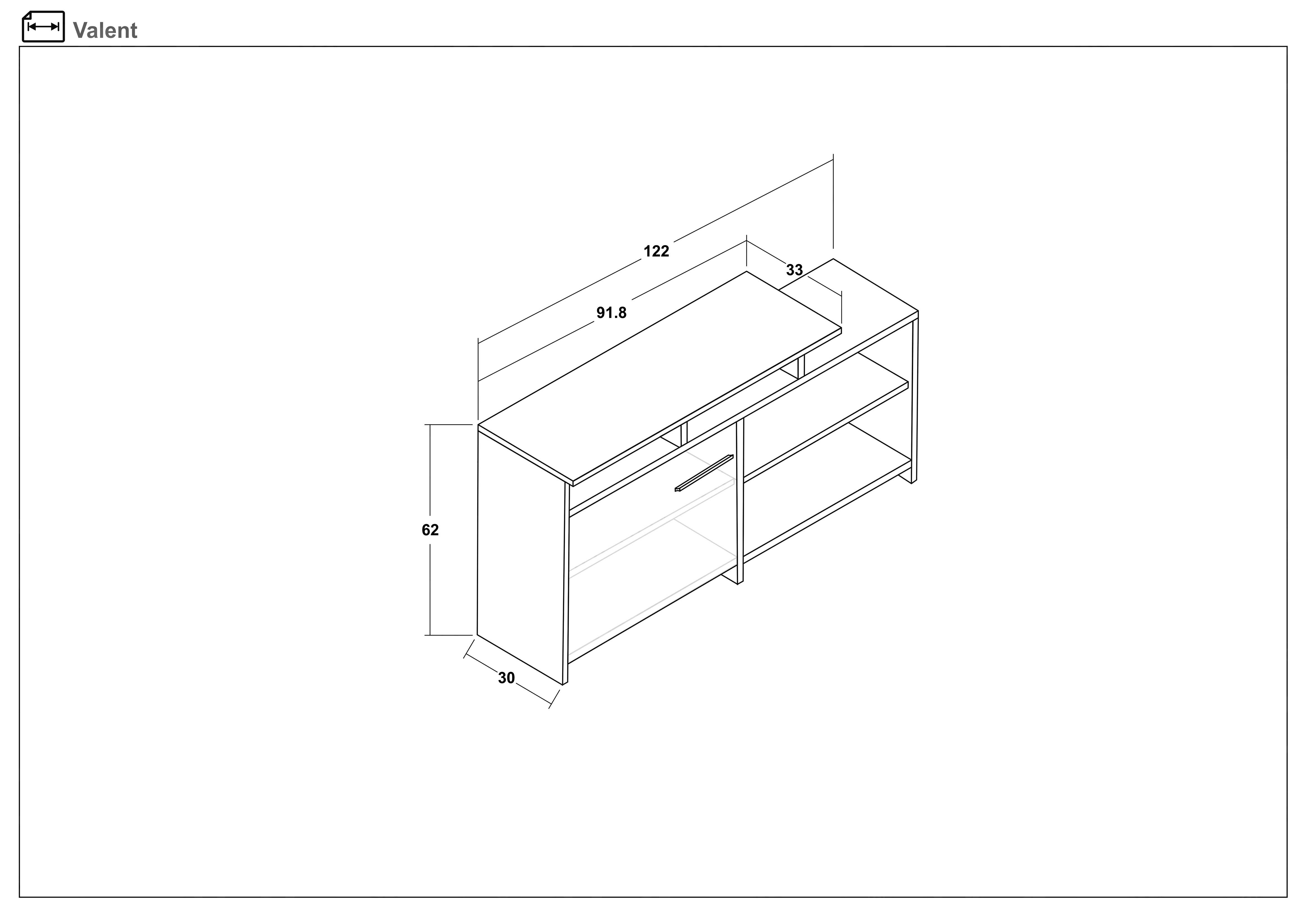 TV cabinet Valent, Sonoma oak  2