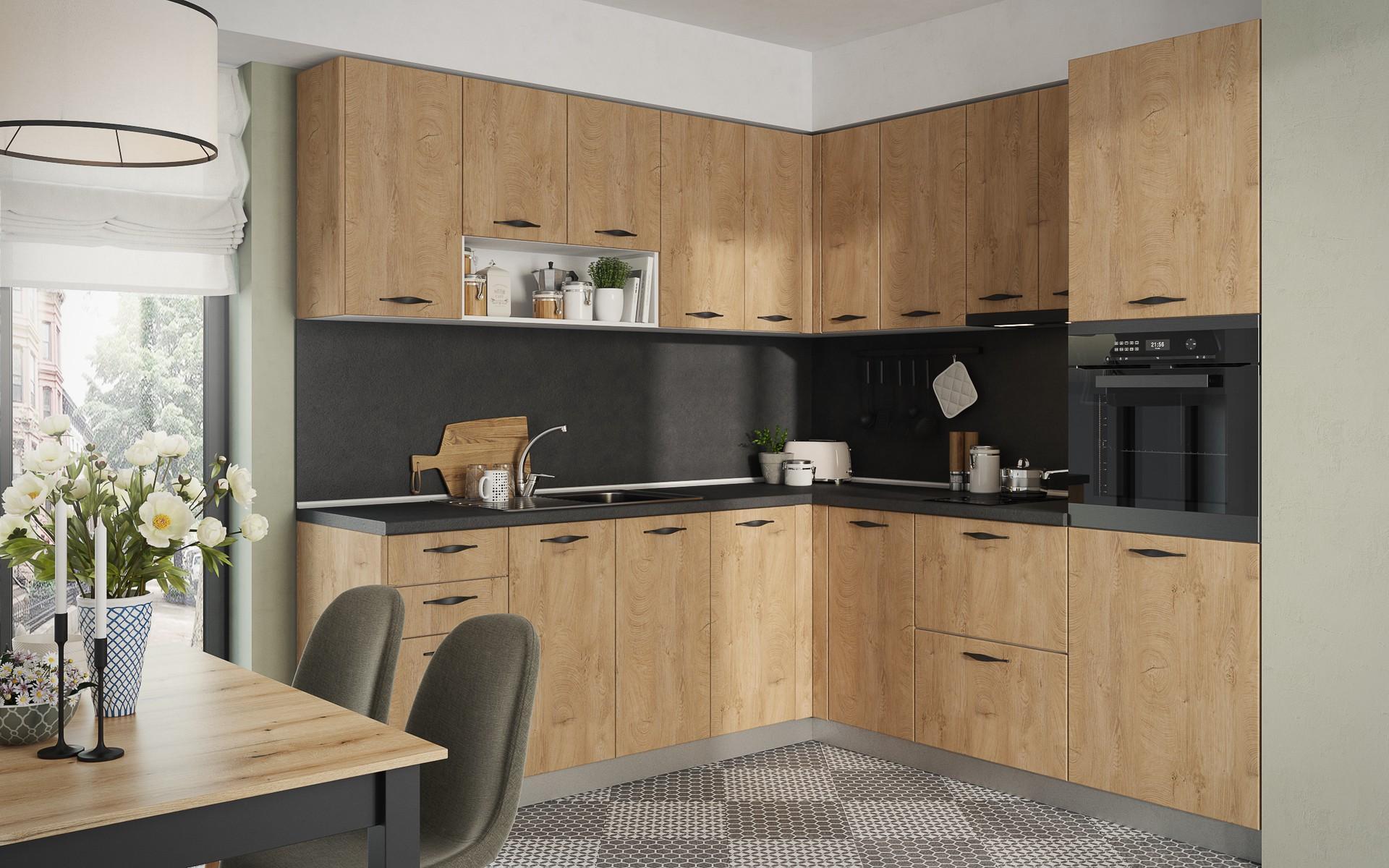 Kitchen cabinet Simon 07, Classic oak  3