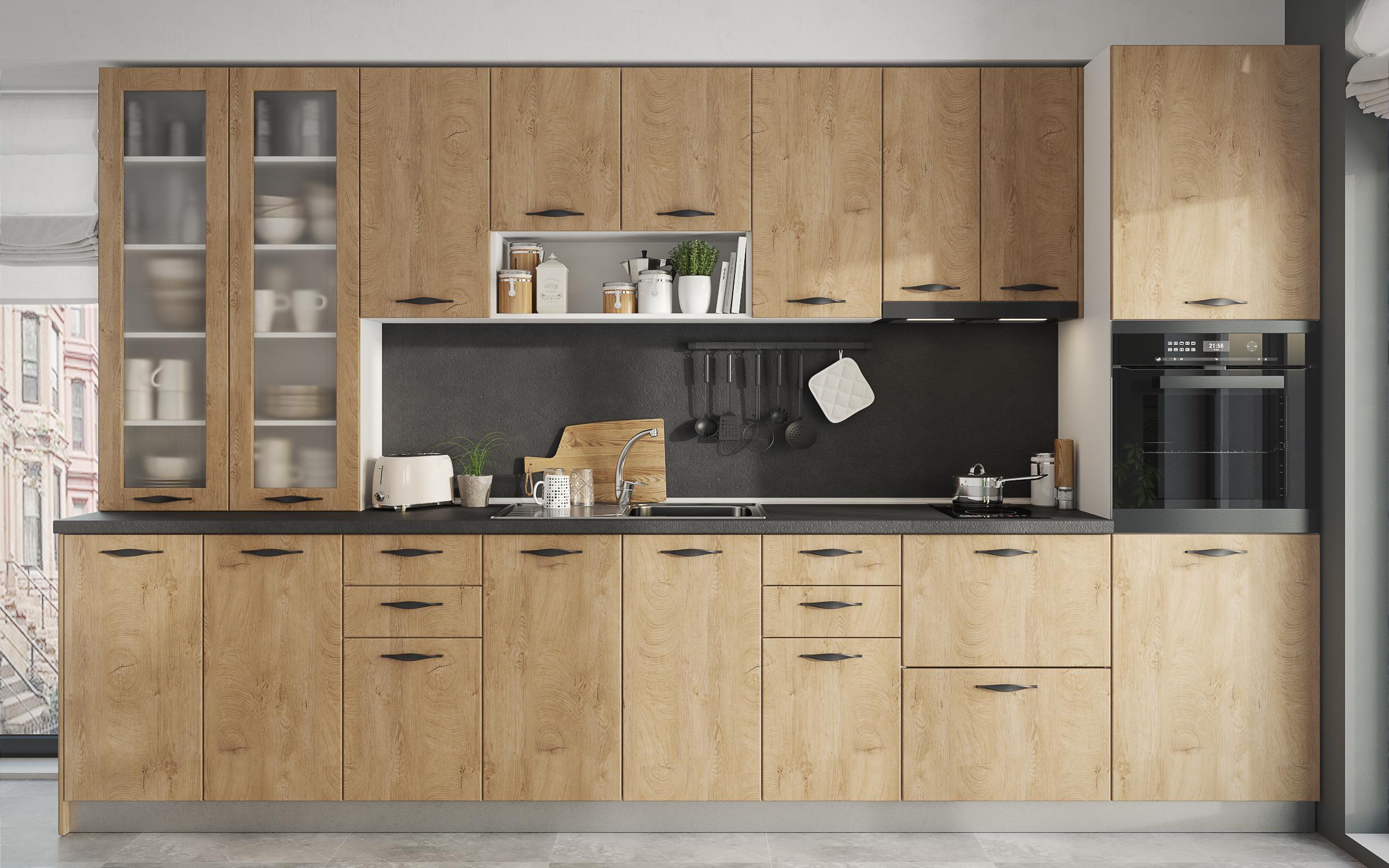 Kitchen cabinet Simon 03, Classic oak  3