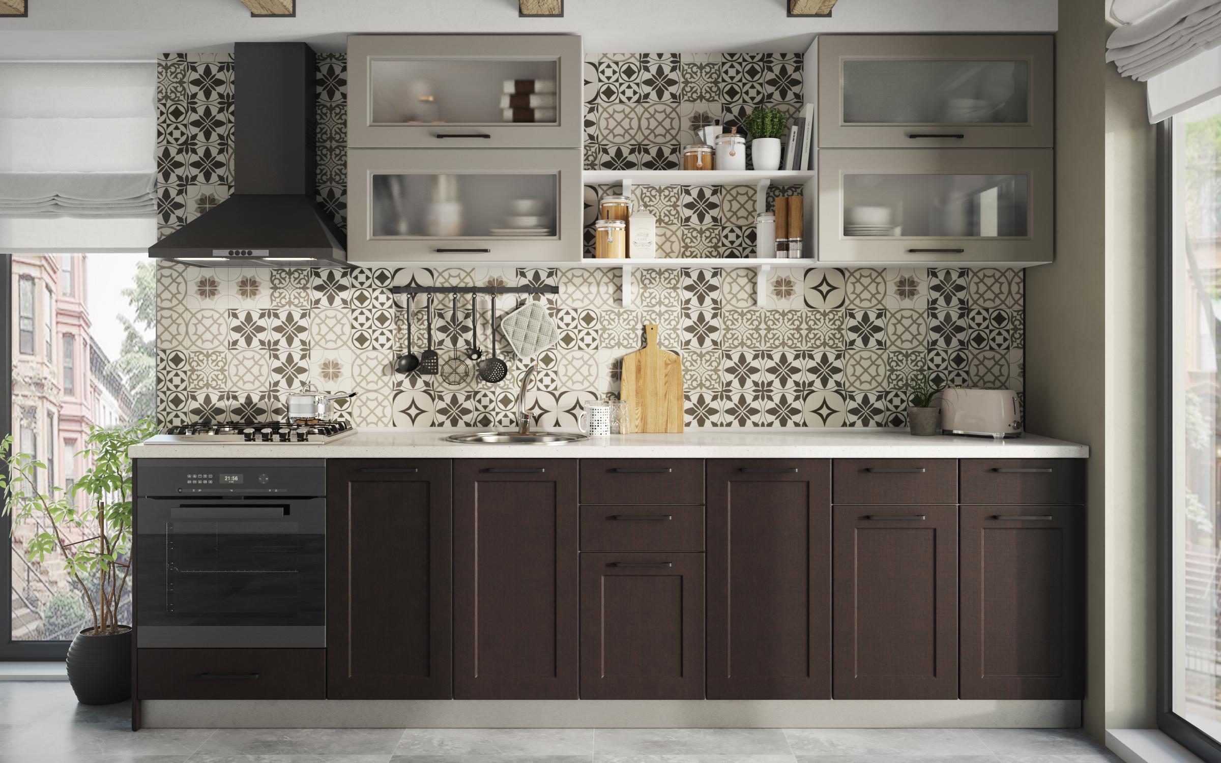 Kitchen cabinet Sena 11, Espresso oak  7