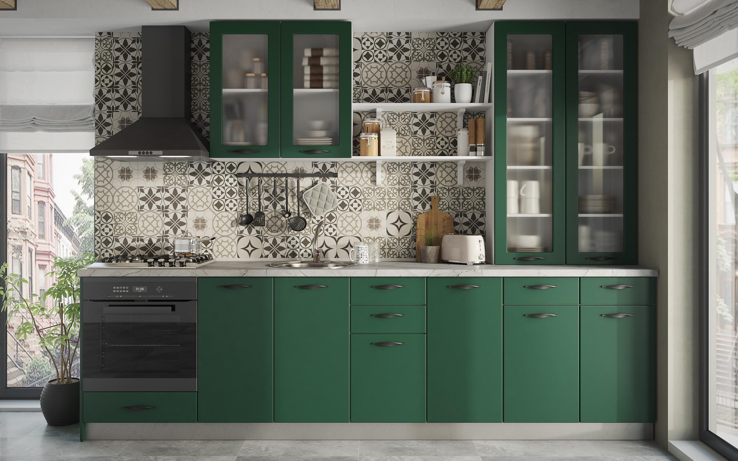 Dishwasher door Simon 47, green  2