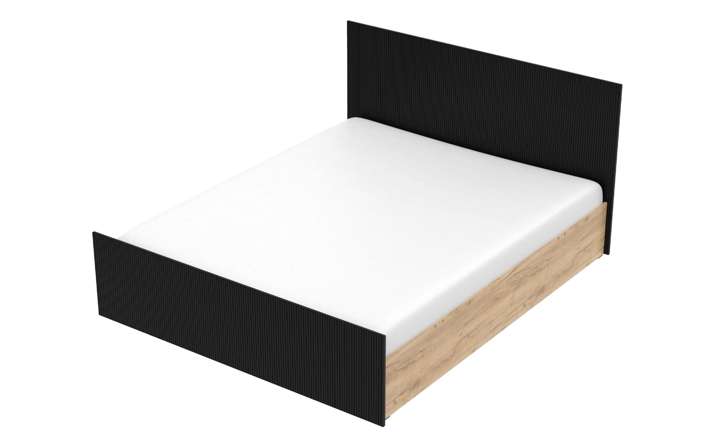 Double bed Letty for mattress 160/200, Appalachian oak + quartz  7