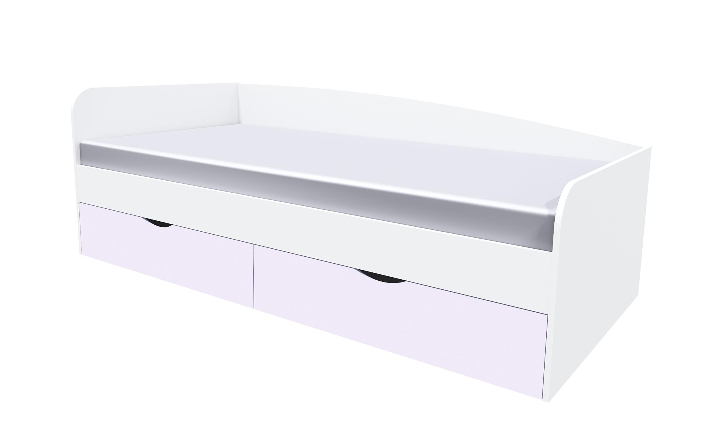 Children's bed for mattress 90/200 Rachel, white + lavender  1