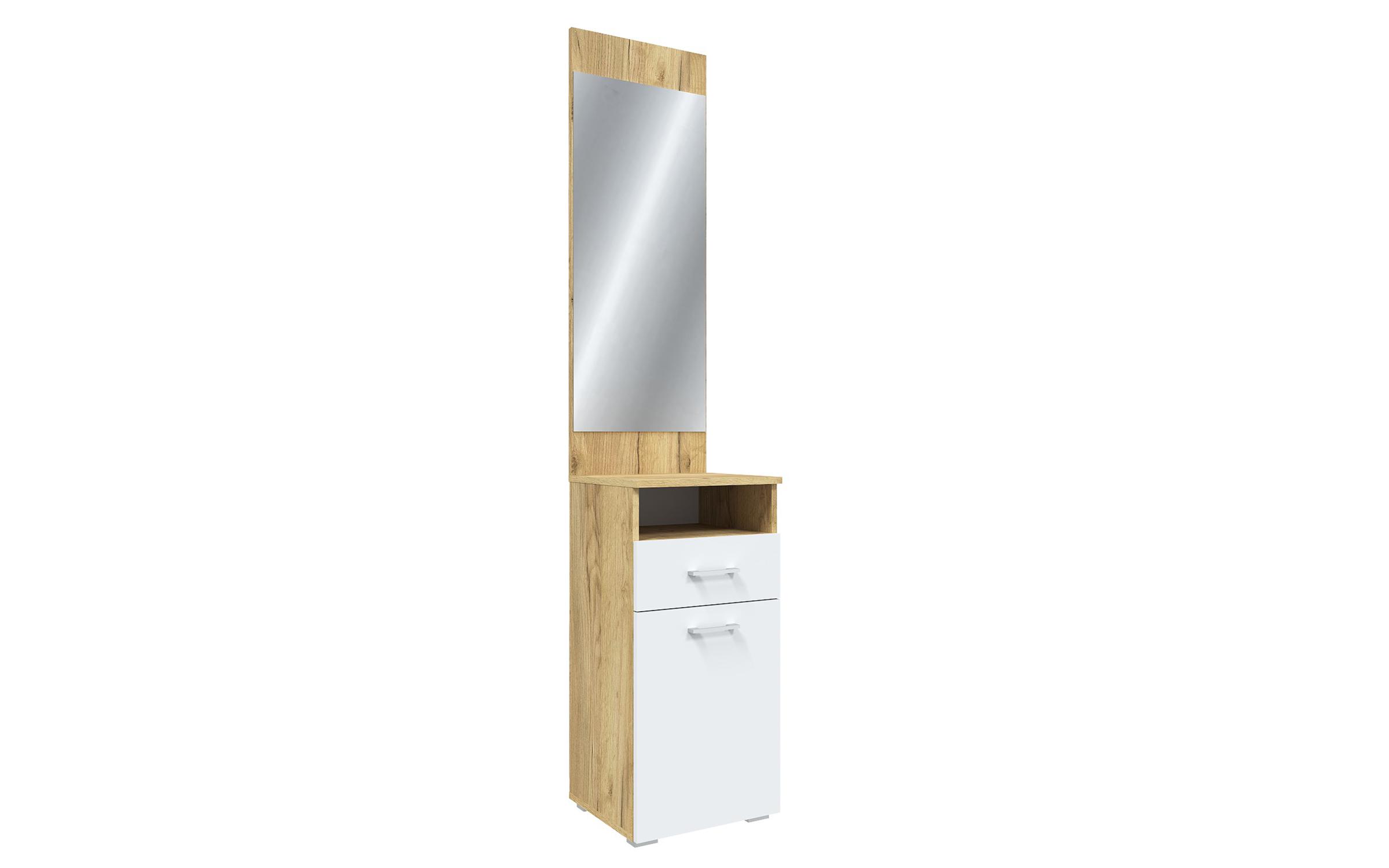Dressing table + mirror Mandy, golden Craft oak + white  2