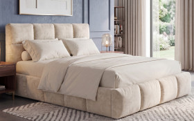 Upholstered double bed for mattress 120/200 Fiorela thumb