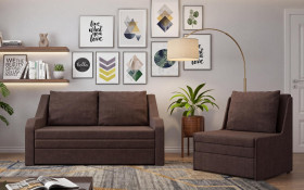 Two-seater sofa + armchair Addison thumb