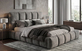 Upholstered double bed for mattress 140/200 Fiorela thumb