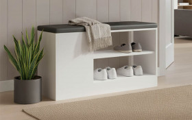 Shoe bench cabinet Dallas thumb