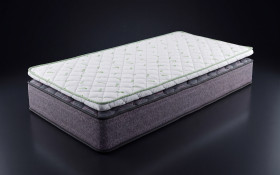 Set of two-sided mattress 90/200 + mattress topper 90/200 Black Pearl Roll + Green Tea thumb