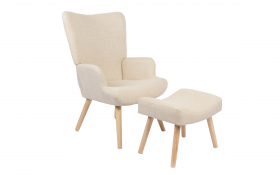 Armchair + ottoman Gerlina thumb