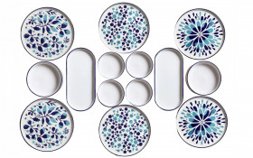 Dinner set 14 parts Indigo thumb