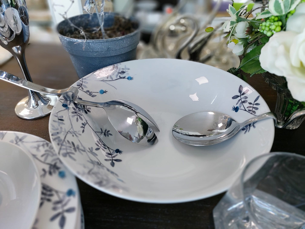 Dinner set 31 parts /BLUE LEAF thumb