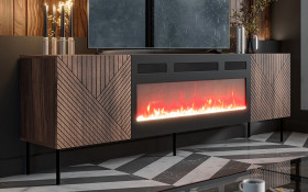 TV cabinet + electric fireplace Martisa thumb