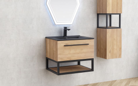 PVC bathroom cabinet with sink ICP6050-039 Simon thumb