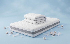 Set of mattress 160/200 + duvet 200/200 Memory Deluxe + Four Seasons thumb