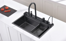 Multifunctional sink with mixer tap 7547PVD thumb