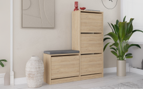Shoe bench cabinet Desio thumb