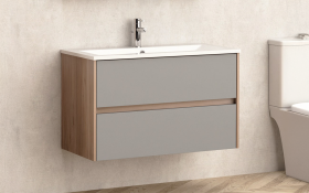 PVC bathroom cabinet with sink ICP9055MG thumb