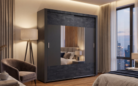 Wardrobe with sliding doors Almira thumb