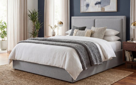 Upholstered double bed for mattress 160/200 Avena thumb