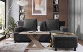 Set Extendable sofa Delano + Coffee table Alina thumb