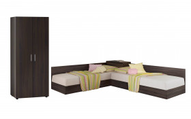 Set Corner beds Alps + wardrobe Angelo thumb